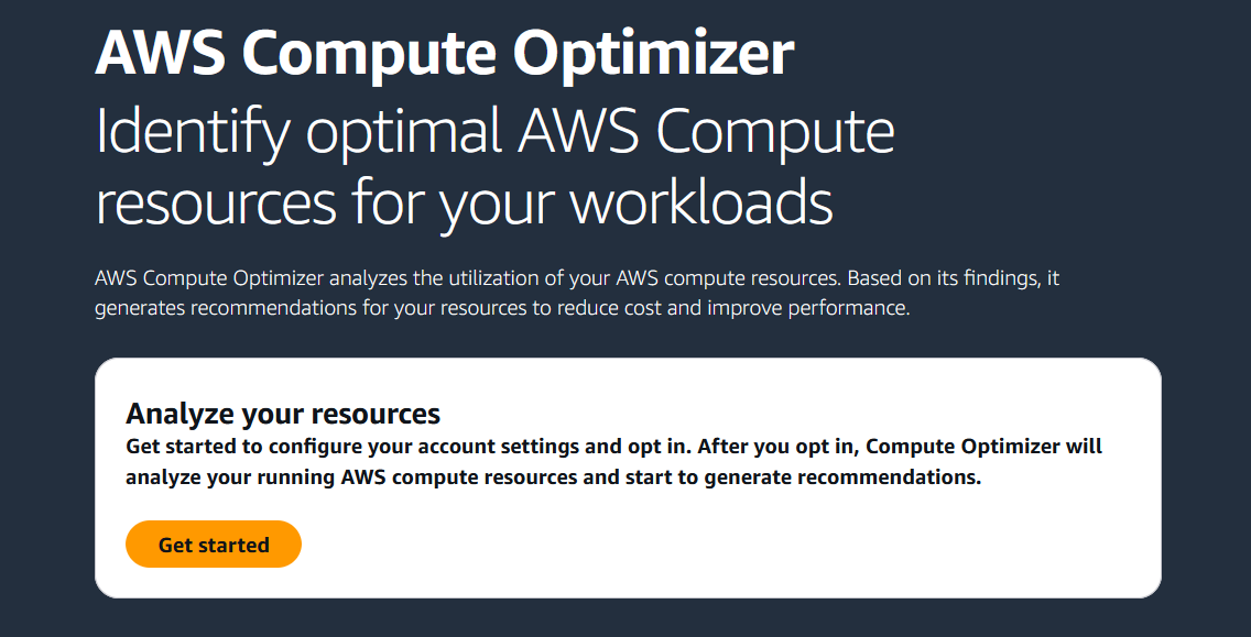 Compute Optimizer Enable Link